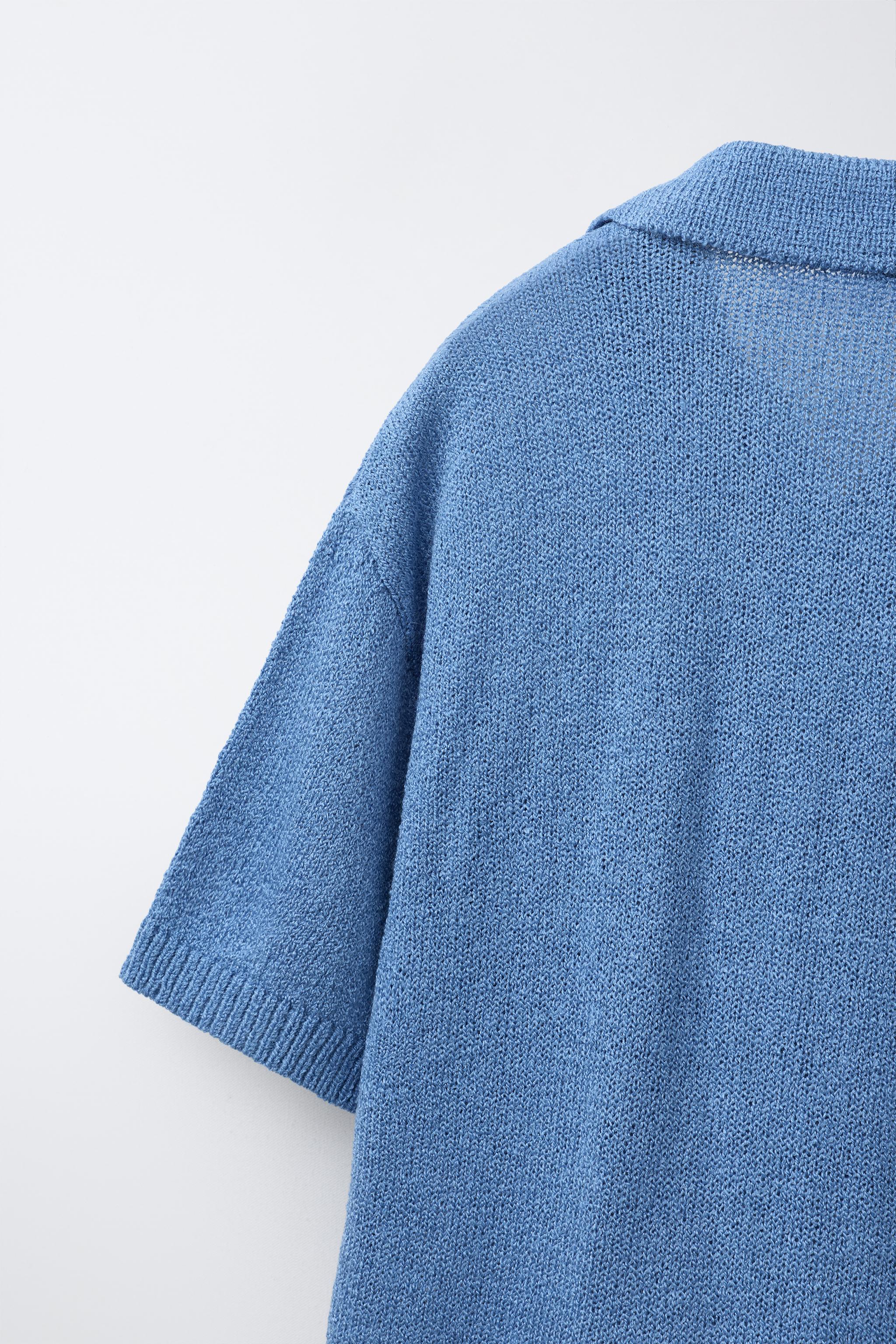 POLO EN MAILLE RUSTIQUE AVEC POCHE